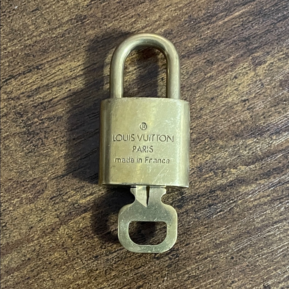 Louis Vuitton Brass Padlock Lock & Key 308